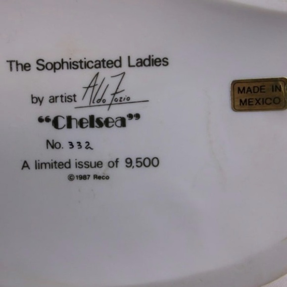 Vintage Aldo Fazio “Chelsea” Sophisticated Cats Limited Edition #332/9500 signed - Picture 5 of 5
